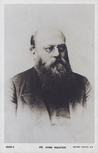 Hans Richter, Oostenrijks-Hongaarse dirigent (zw/w foto) door European Photographer