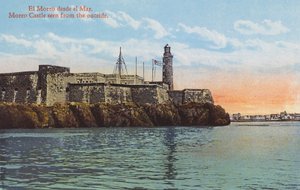 Havana, Cuba: Morro Kasteel gezien van buitenaf