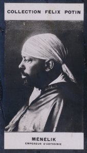 Menelik, Keizer van Abessinië door European Photographer