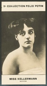 Miss Maud Kellermann, zwemmen door European Photographer