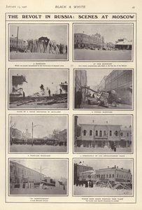 De opstand in Rusland, Scènes in Moskou door European Photographer