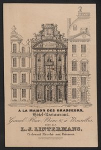 A La Maison Des Brasseurs, Hotel Restaurant, Brussel, L J Lintermans door European School