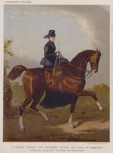 Het paard van een dame, eigendom van de overleden graaf van Pembroke