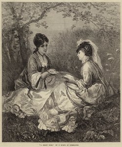 Een schaduwrijk hoekje (gravure)