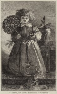 Een schets (gravure) door European School