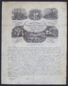 Advertentie voor graveur en lithografische drukker, Daniel F Duncan uit Glasgow door European School