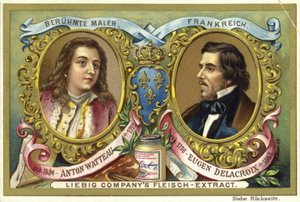 Antoine Watteau en Eugene Delacroix, Franse kunstenaars door European School