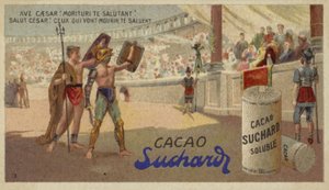 Ave, Caesar! Morituri te salutant (Gegroet, Caesar! Zij die op het punt staan te sterven groeten u) door European School
