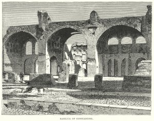 Basiliek van Constantijn (gravure) door European School