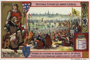 Zegening van het Vlaamse leger voor de Slag bij Kortrijk, 1302 door European School