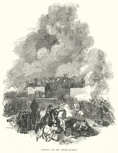 Conflict op het Champ-de-Mars (gravure)