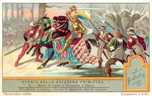 De dood van Karel de Stoute bij de Slag om Nancy, 1477 door European School