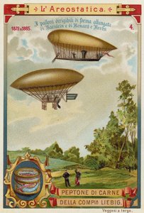 Luchtschepen van Haenlein (1872) en Renard en Krebs (1885) door European School
