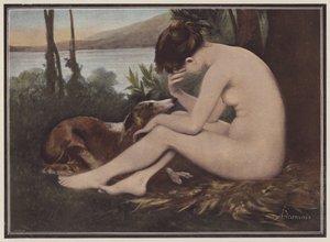 Echo, rouwend om haar afwijzing door Narcissus door European School