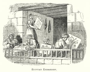 Egyptisch borduurwerk door European School