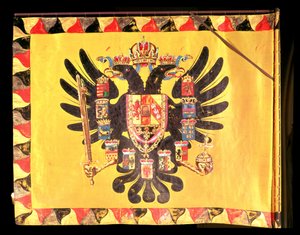 Vlag van de keizerlijke Habsburgse dynastie, c.1700 door European School