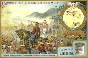 Garibaldi zet zijn reserves in, Slag bij Volturnus, Italië, 1 oktober 1860 door European School