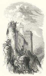 Hendrik de Blinde, graaf van Luxemburg, belegerd het kasteel van Bouillon