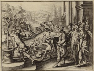 Hizkia, koning van Juda, herstelt de Tempel van Jeruzalem en vernietigt de afgoden door European School