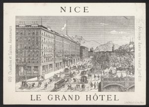 Hotelhandelskaart (gravure)