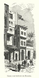 Huis met balkon in Rosetta, Egypte door European School