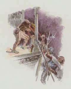 Illustratie voor Notre-Dame De Paris door Victor Hugo door European School