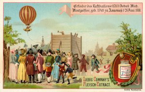 Uitvinding van de heteluchtballon door de gebroeders Montgolfier, Frankrijk door European School