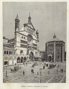 Italië - Kathedraal en doopkapel van Cremona door European School