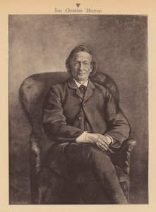 Jens Christian Hostrup, Deens dichter en dramaturg (gravure)