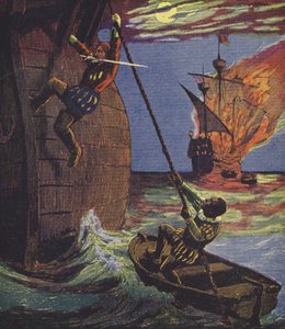 Klaus Störtebeker (kleurenlitho)