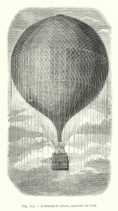 De luchtballon Le Géant, gebouwd in 1863