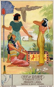 Klaagzang van Isis (chromolitho) door European School