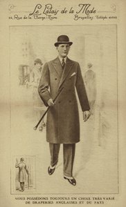 Herenmode rond 1930 (litho)