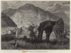 Palestina, Berg van de Verzoeking, vanaf Jericho door European School