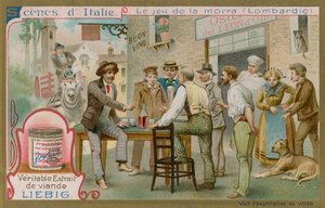 Spelers van Morra in Lombardije