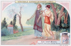Polyhymnia (lyrische poëzie) en Euterpe (muziek) door European School