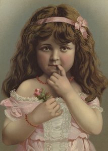 Portret van een meisje met een bloem