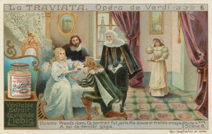 Rodolphe vraagt om vergeving van Violetta die stervende is door European School