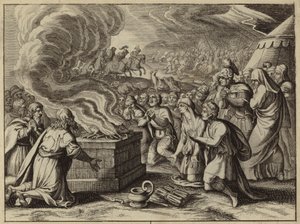 Samuel en de Israëlieten belijden hun zonden aan God in Mizpa voordat ze de Filistijnen verslaan door European School