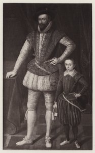Sir Walter Raleigh en zijn zoon
