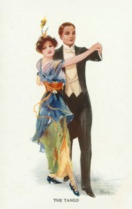 Tango (kleurenlitho) door European School