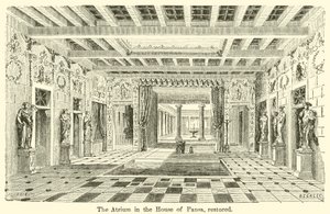 Het Atrium in het Huis van Pansa, gerestaureerd door European School