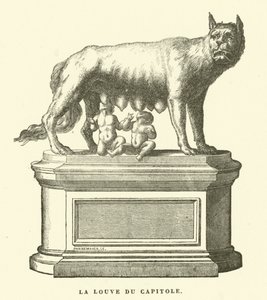 De Capitolijnse Wolvin, bronzen beeld van de wolvin die Romulus en Remus, de stichters van Rome, zoogt door European School