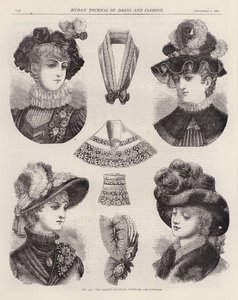 De nieuwste hoeden, kapsels en lingerie
