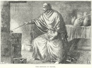 De raffineerder van zilver (gravure)