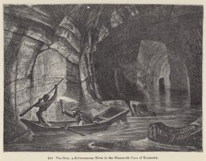 De Styx, een ondergrondse rivier in de Mammoth Cave van Kentucky door European School