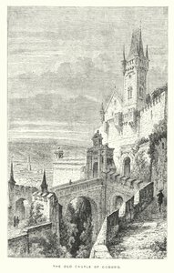 Het oude kasteel van Coburg (gravure) door European School
