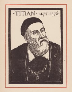 Titiaan, Italiaanse renaissancekunstenaar (litho) door European School