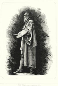 Titiaan, Italiaanse renaissancekunstenaar, standbeeld door Antonio dal Zotto door European School