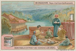 Traditionele familiemaaltijd in Vietnam door European School